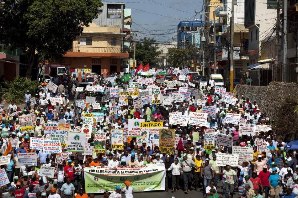 May Day rally in Santo Domingo