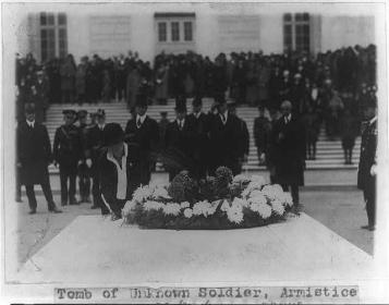 Tomb of Unknown Soldier, Armistice Day, 1924